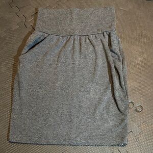Chic Gray Women's Pencil Skirt